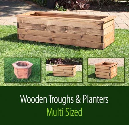 Wooden Troughs And Planters