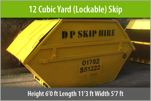 Large Lockable Skip For Hire Staffordshire