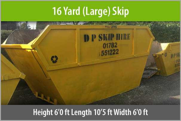 16 Yard Skip For Hire Staffordshire