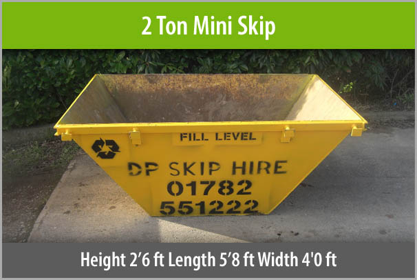 2 Ton Mini Skip Staffordshire