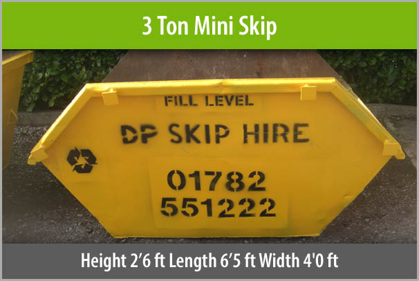 3 Ton Mini Skip For Hire Staffordshire