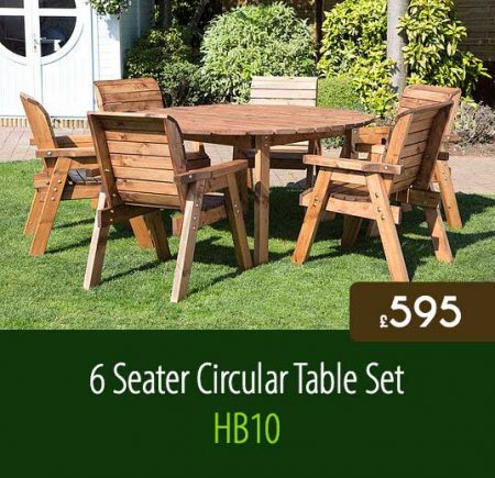 6 Seater Circular Table Set HB10