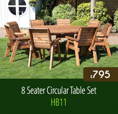 8 Seater Circular Table Set HB11