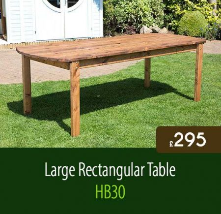 Large Rectangular Garden Table HB30