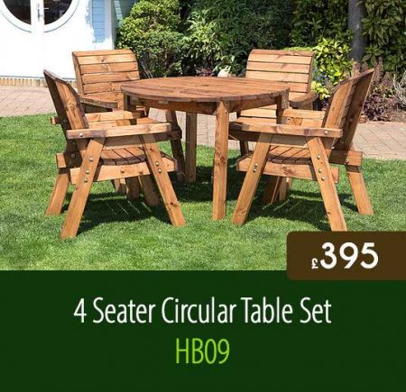 4 Seater Circular Table Set HB09